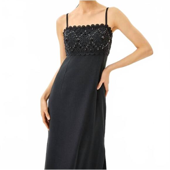 NEW LILLY PULITZER vena maxi dress in noir - Picture 5 of 6